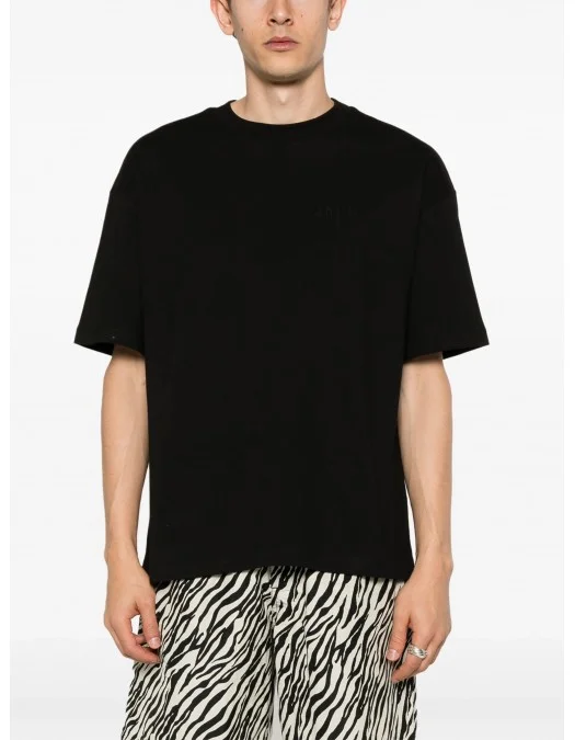 TRICOU AMIRI, Full Black, Logo Brodat - AMJYTE1061BLACK