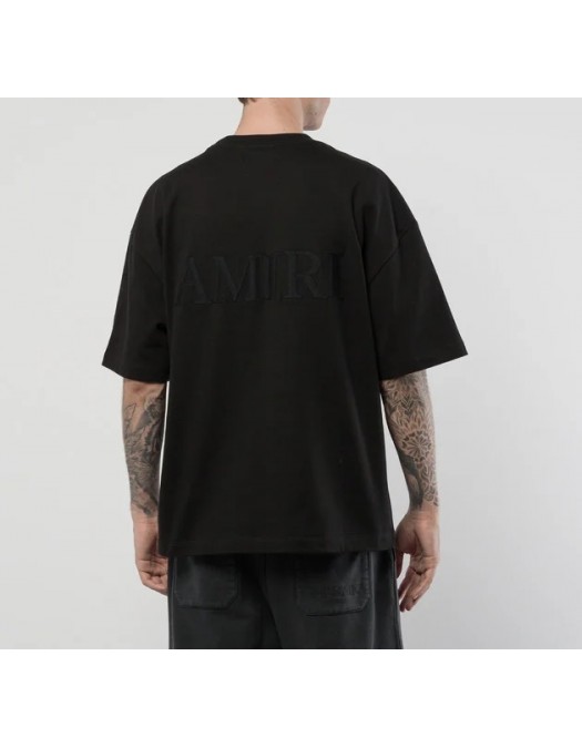 TRICOU AMIRI, Full Black, Logo Brodat - AMJYTE1061BLACK