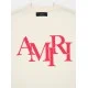 TRICOU AMIRI, Design Logo Interliniat, White - AMJYTE1078BIRCH