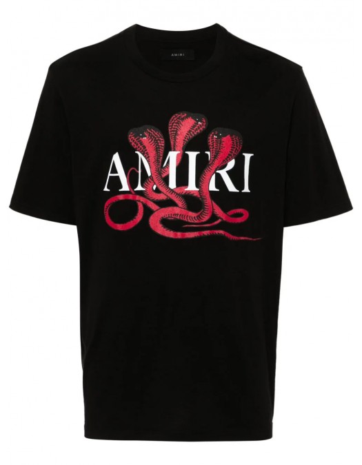 Tricou Amiri , Frontal Print, APoison cotton T-shirt - AMJYTE1086706