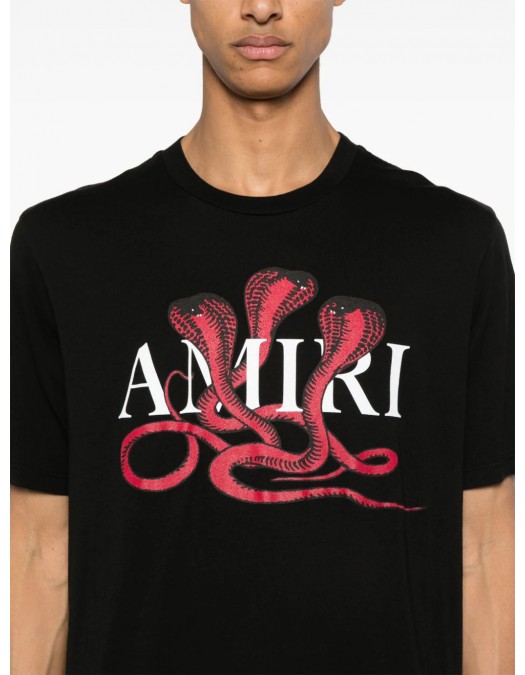 Tricou Amiri , Frontal Print, APoison cotton T-shirt - AMJYTE1086706