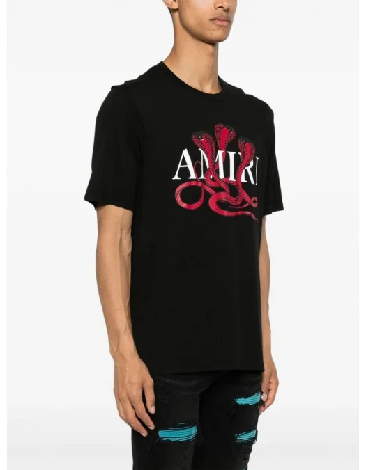 Tricou Amiri , Frontal Print, APoison cotton T-shirt - AMJYTE1086706