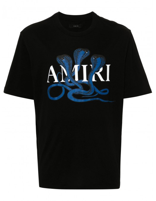 TRICOU AMIRI, Cobra Print, Black - AMJYTE1086BLACKBLUE