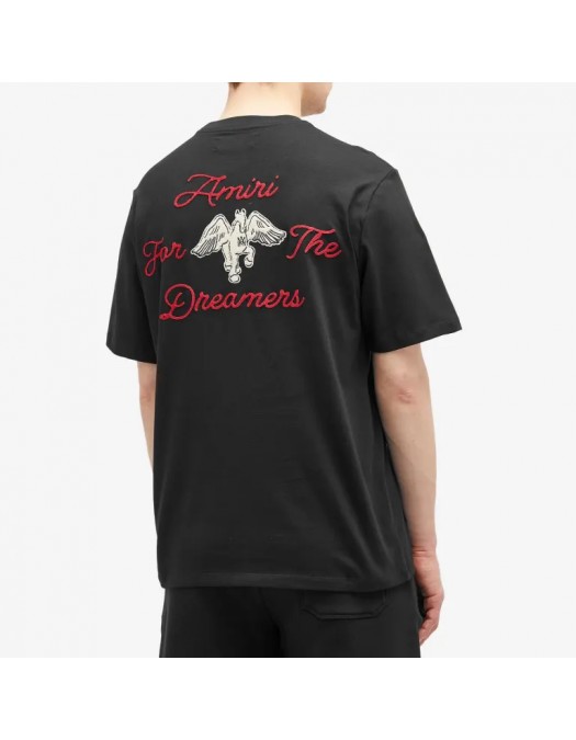 TRICOU AMIRI, Embroidered Dreamers, Black - AMJYTE1129BLACK