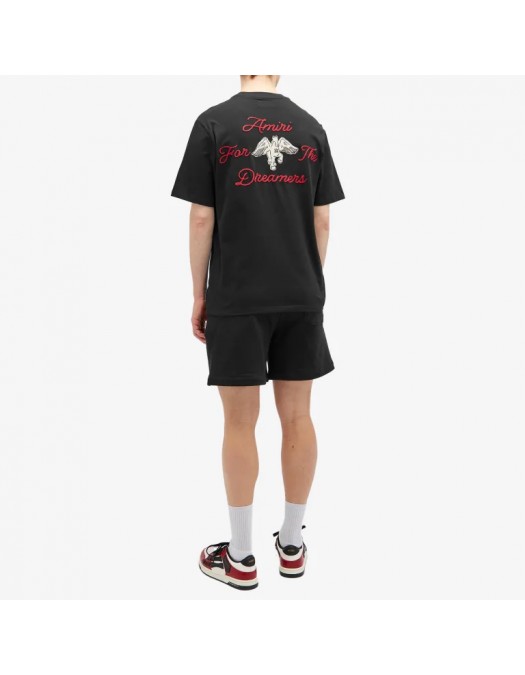 TRICOU AMIRI, Embroidered Dreamers, Black - AMJYTE1129BLACK