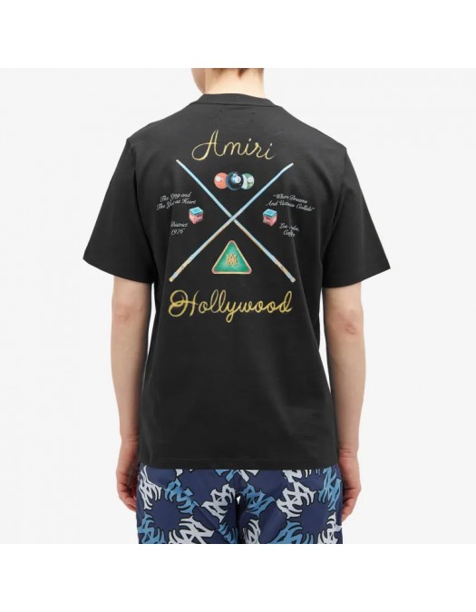 TRICOU AMIRI, Hollywood Pool Cue, Black - AMJYTE1135BLACK