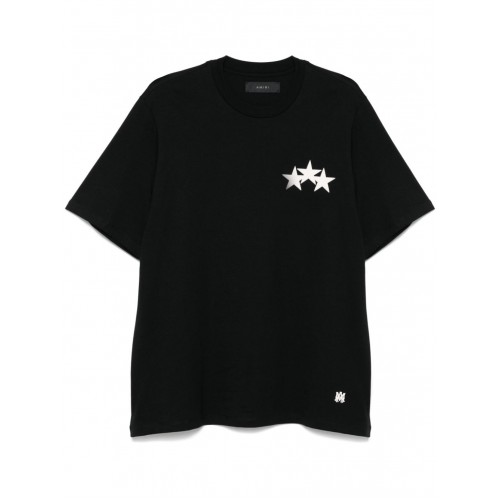 TRICOU AMIRI, Three White Stars, Black