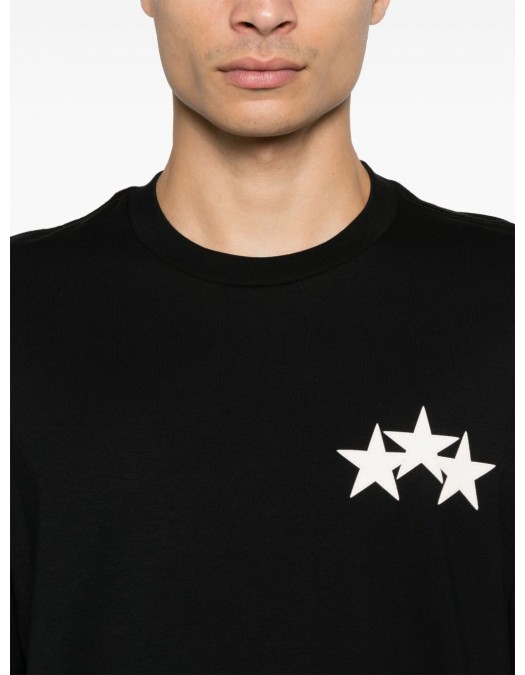 TRICOU AMIRI, Three White Stars, Black - AMJYTE1148BLACK