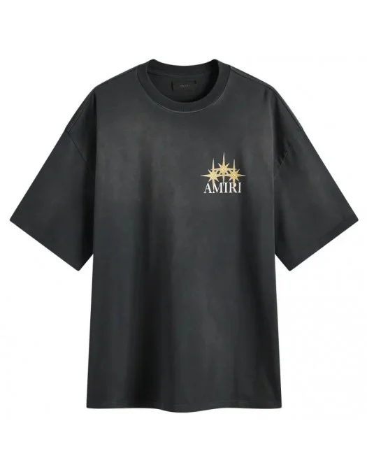 TRICOU AMIRI, Starburst Oversized, Black - AMJYTE1179001 TRICOU AMIRI, Starburst Oversized, Black - AMJYTE1179001