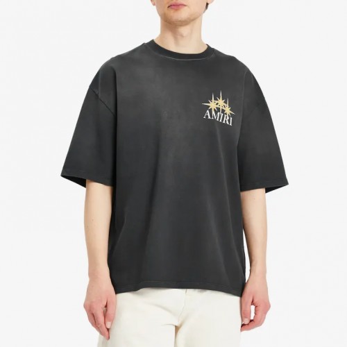 TRICOU AMIRI, Starburst Oversized, Black