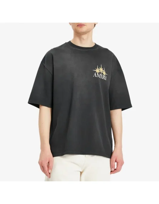 TRICOU AMIRI, Starburst Oversized, Black - AMJYTE1179001 TRICOU AMIRI, Starburst Oversized, Black - AMJYTE1179001