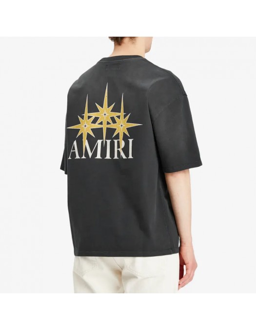 TRICOU AMIRI, Starburst Oversized, Black - AMJYTE1179001