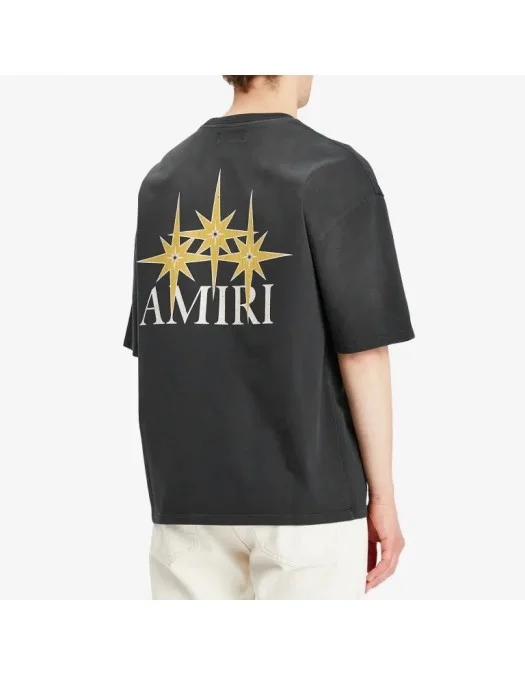 TRICOU AMIRI, Starburst Oversized, Black - AMJYTE1179001 TRICOU AMIRI, Starburst Oversized, Black - AMJYTE1179001
