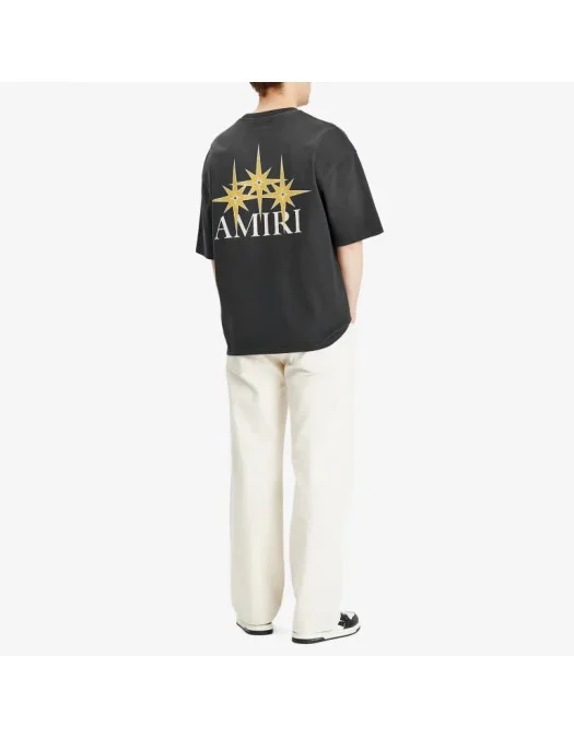 TRICOU AMIRI, Starburst Oversized, Black - AMJYTE1179001 TRICOU AMIRI, Starburst Oversized, Black - AMJYTE1179001