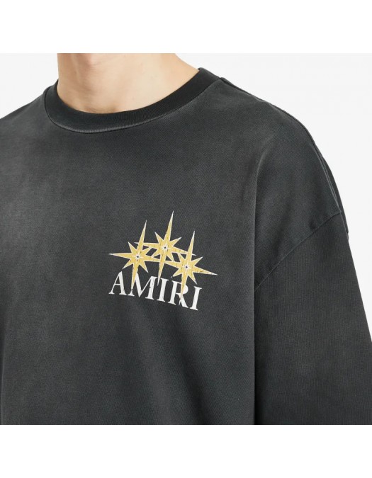 TRICOU AMIRI, Starburst Oversized, Black - AMJYTE1179001