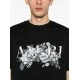 TRICOU AMIRI, Grey Flowers Print, Black - AMJYTE1192001