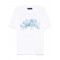 TRICOU AMIRI, Blue Flowers Print, White