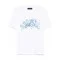 TRICOU AMIRI, Blue Flowers Print, White