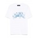 TRICOU AMIRI, Blue Flowers Print, White - AMJYTE1192100