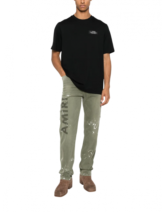 TRICOU AMIRI, Slogan Print, Black - AMJYTE1198BLACK TRICOU AMIRI, Slogan Print, Black - AMJYTE1198BLACK