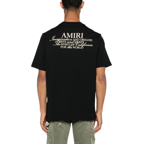 TRICOU AMIRI, Slogan Print, Black TRICOU AMIRI, Slogan Print, Black
