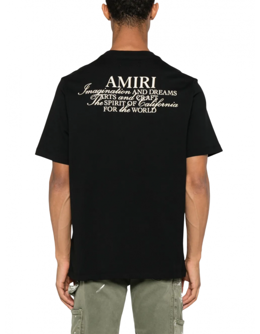 TRICOU AMIRI, Slogan Print, Black - AMJYTE1198BLACK TRICOU AMIRI, Slogan Print, Black - AMJYTE1198BLACK