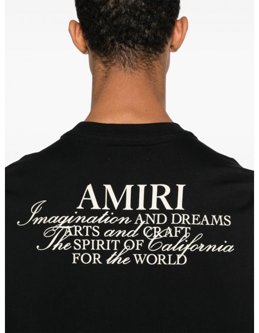 TRICOU AMIRI, Slogan Print, Black - AMJYTE1198BLACK TRICOU AMIRI, Slogan Print, Black - AMJYTE1198BLACK