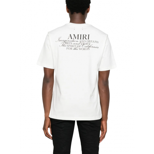 TRICOU AMIRI, Slogan Print, White TRICOU AMIRI, Slogan Print, White