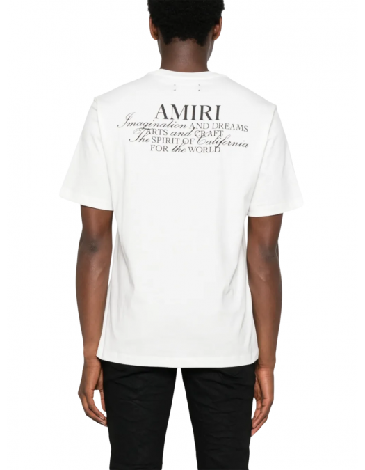TRICOU AMIRI, Slogan Print, White - AMJYTE1198IVORY TRICOU AMIRI, Slogan Print, White - AMJYTE1198IVORY