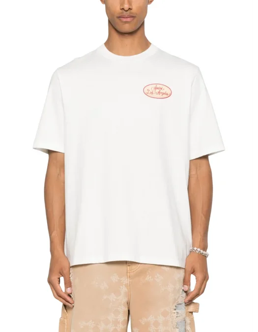 TRICOU AMIRI, Back Multiple Patch, Ivory White - AMJYTE1201IVORY TRICOU AMIRI, Back Multiple Patch, Ivory White - AMJYTE1201IVORY