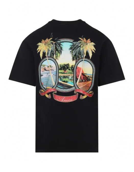 TRICOU AMIRI, Ma Paradise, Black - AMJYTE1217BLACK TRICOU AMIRI, Ma Paradise, Black - AMJYTE1217BLACK