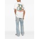 TRICOU AMIRI, Palms Print, White - AMJYTE1217IVORY TRICOU AMIRI, Palms Print, White - AMJYTE1217IVORY