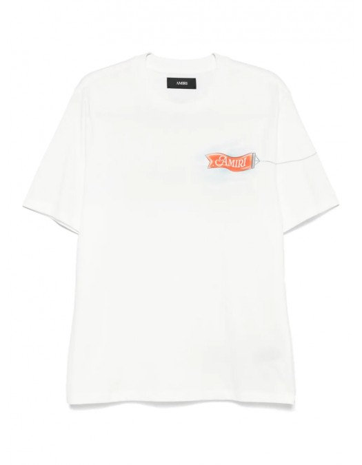TRICOU AMIRI, For The World Print, White - AMJYTE1220IVORY TRICOU AMIRI, For The World Print, White - AMJYTE1220IVORY