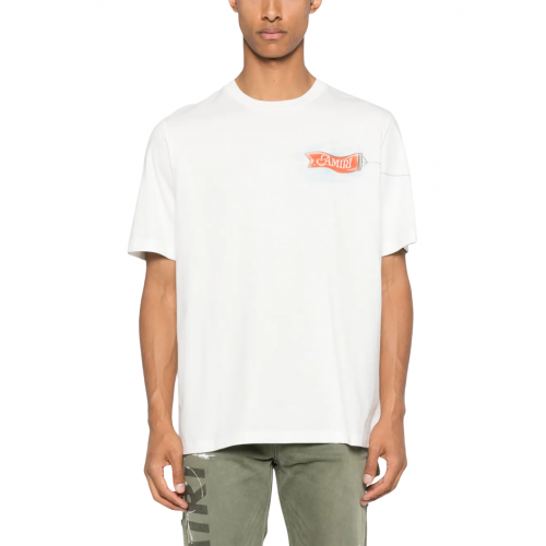 TRICOU AMIRI, For The World Print, White TRICOU AMIRI, For The World Print, White