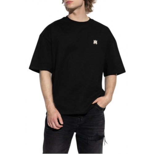 TRICOU AMIRI, Classic, Little Logo, Simple, Black TRICOU AMIRI, Classic, Little Logo, Simple, Black