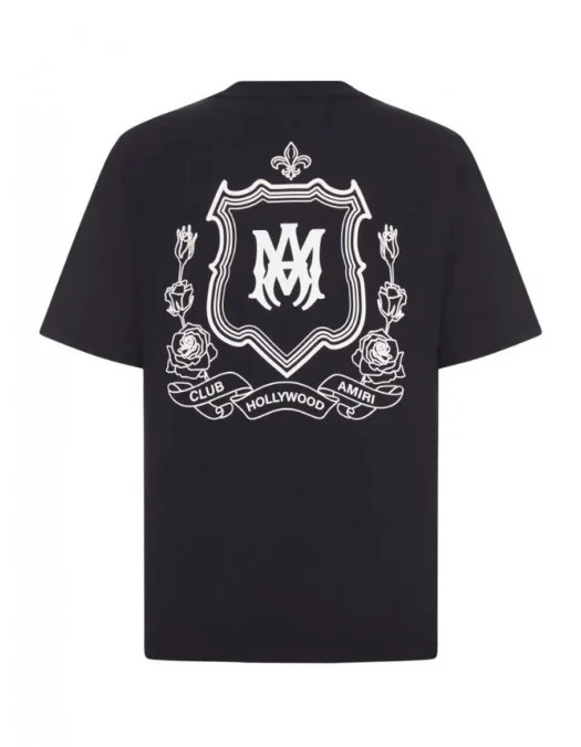 TRICOU AMIRI, Club Hollywood Amiri Print, Black - AMJYTE1249BLACK