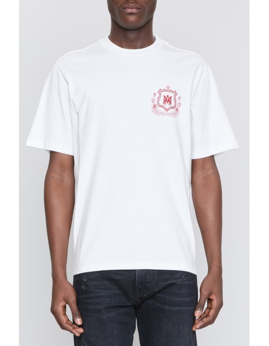 TRICOU AMIRI, Club Hollywood Amiri Print, Alb - AMJYTE1249IVORY