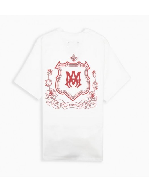 TRICOU AMIRI, Club Hollywood Amiri Print, Alb - AMJYTE1249IVORY