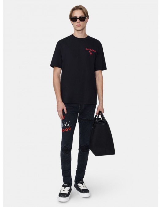 TRICOU AMIRI, Hollywood Gothic Tee, Black - AMJYTE1252BLACK TRICOU AMIRI, Hollywood Gothic Tee, Black - AMJYTE1252BLACK