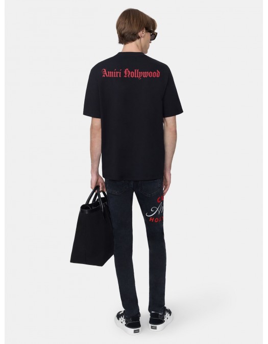 TRICOU AMIRI, Hollywood Gothic Tee, Black - AMJYTE1252BLACK TRICOU AMIRI, Hollywood Gothic Tee, Black - AMJYTE1252BLACK