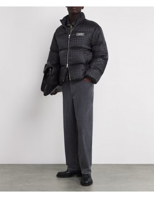 Geaca AMIRI,  Down Jacquard Logo Puffer Jacket - AMOUDO1004001