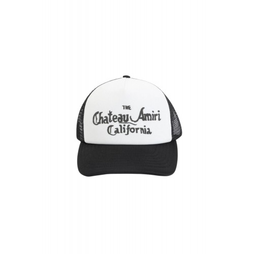 Sapca AMIRI, lettering-print baseball cap, Alb Negru