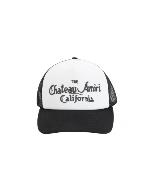 Sapca AMIRI, lettering-print baseball cap, Alb Negru - AMSAHE1035953