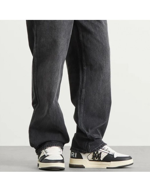 Sneakers AMIRI, skyline' Black And White Sneaker With Maxi Logo - AMSNSN1027001