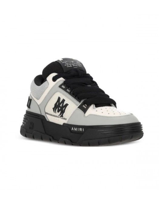 Sneakers AMIRI, MA-1 leather sneakers, Ash grey - AMSNSN1055397