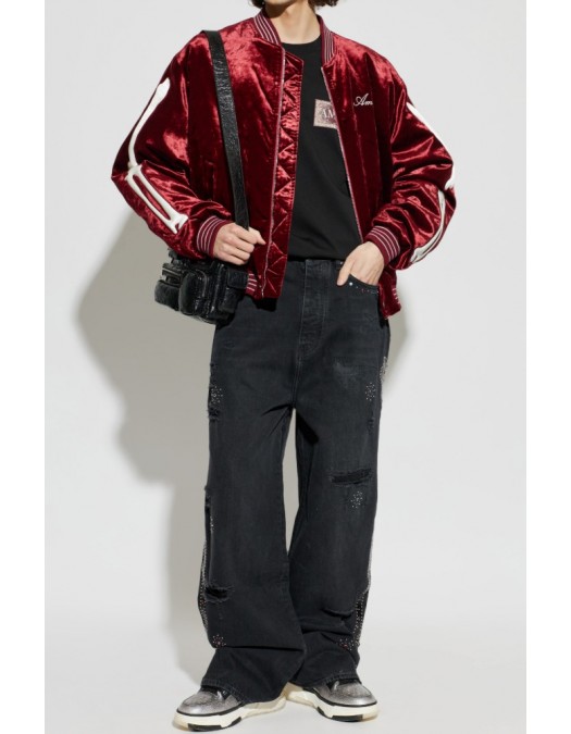 Sneakers AMIRI, pebbled low-top trainers, Black - AMSNSN1056001