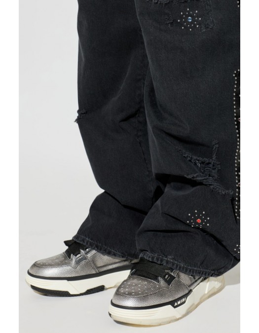 Sneakers AMIRI, pebbled low-top trainers, Black - AMSNSN1056001