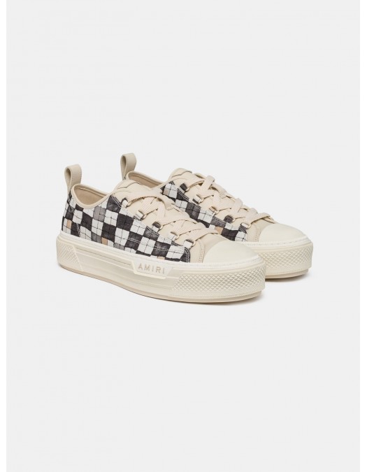 Sneakers AMIRI, Checkered Court Low, Bej