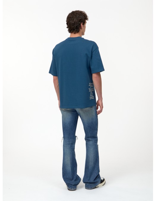 Tricou AMIRI, Blue T-shirt with a logo - AMTOJR1006950