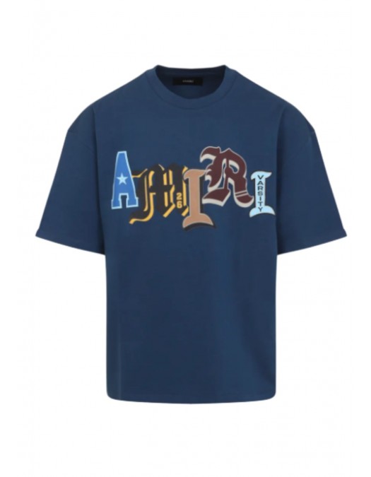 Tricou AMIRI, Blue T-shirt with a logo - AMTOJR1006950